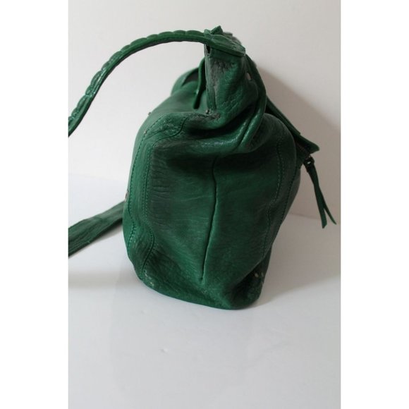 Jerome Dreyfuss Green Genuine Leather Shoulder Bag Rare - Picture 8 of 13